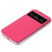 PU Leather Slim Flip Case Smart Cover With Touch Window For S4